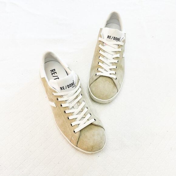 Re/Done Suede Sneakers Re/Done 70s Tennis Shoe Size 39 Italy - Picture 8 of 8